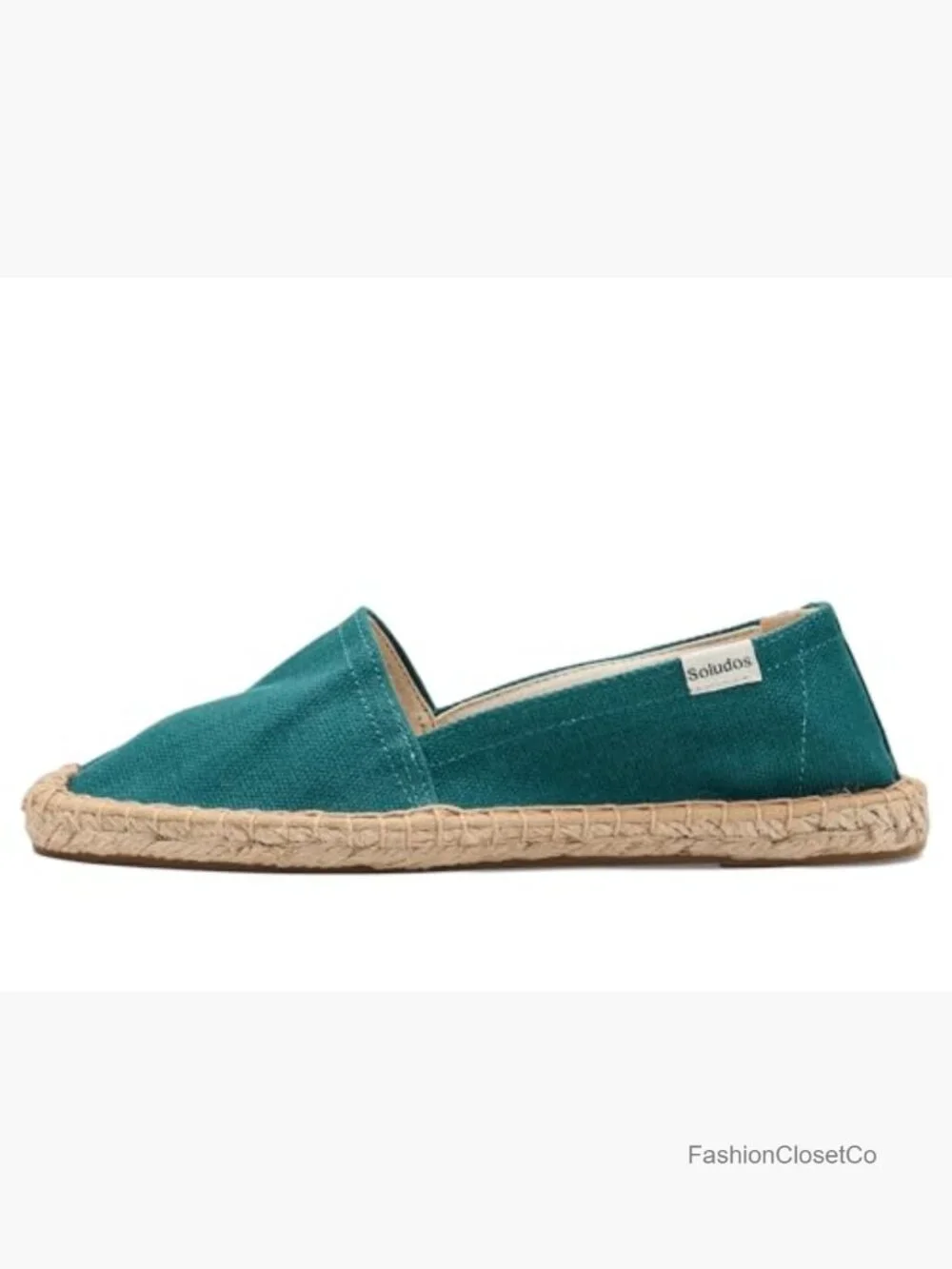 Espadrille Slip-On Flats with Jute Sole Breathable Flexible Cushioned
